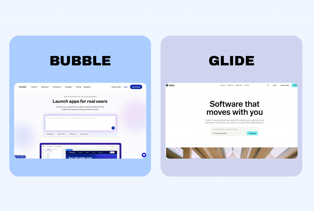 Bubble vs glide